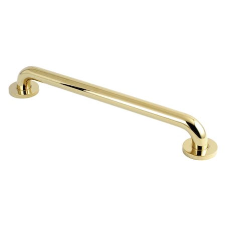 Meridian Contemporary Grab Bar, 20-13/16" L, 17 ga. Brass, Polished Brass DR514182